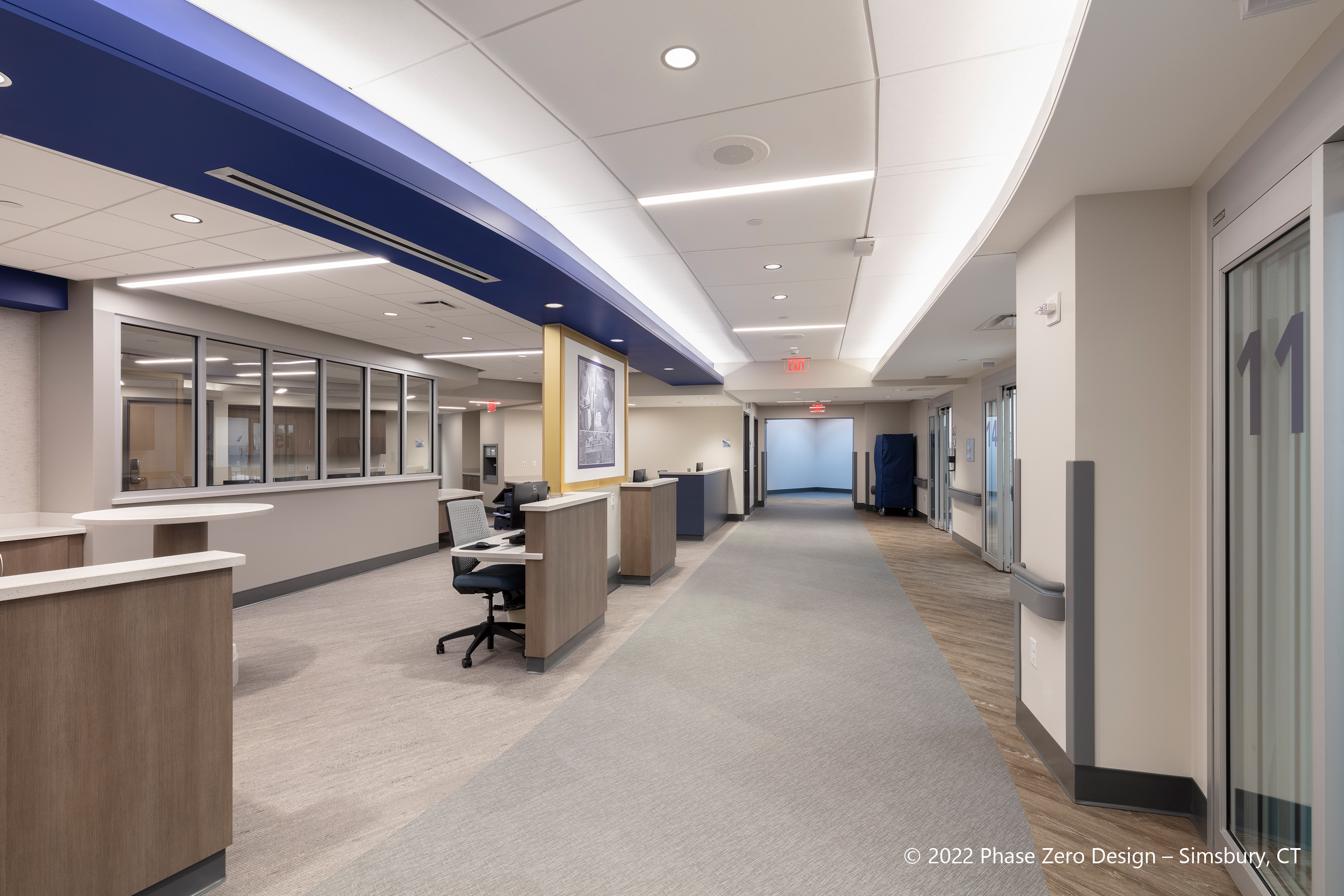 Click photo recessed Bristol Hospital Emergency Dept Bristol CT 02 Loring Consulting Engineers Phase Zero Design hr