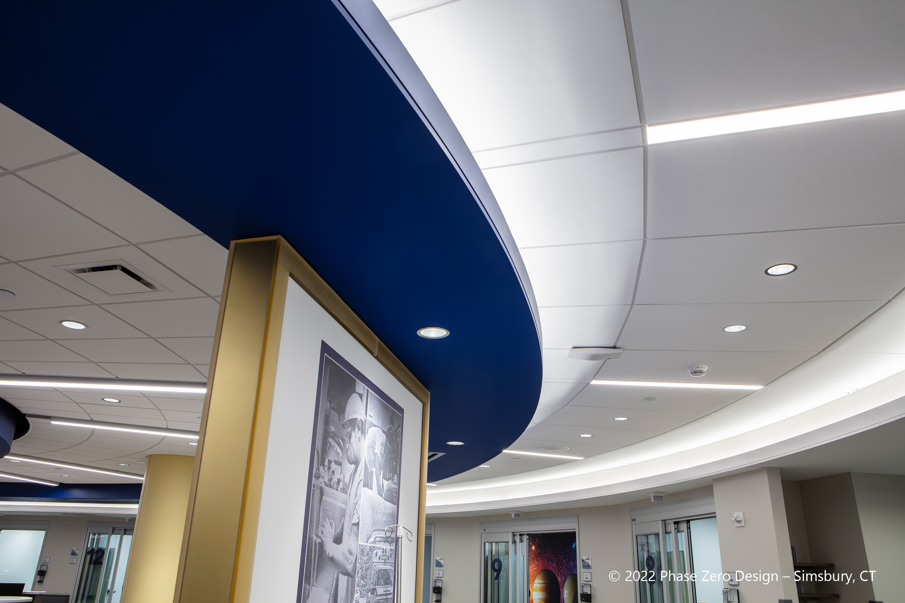 Click photo recessed Bristol Hospital Emergency Dept Bristol CT 04 Loring Consulting Engineers Phase Zero Design hr