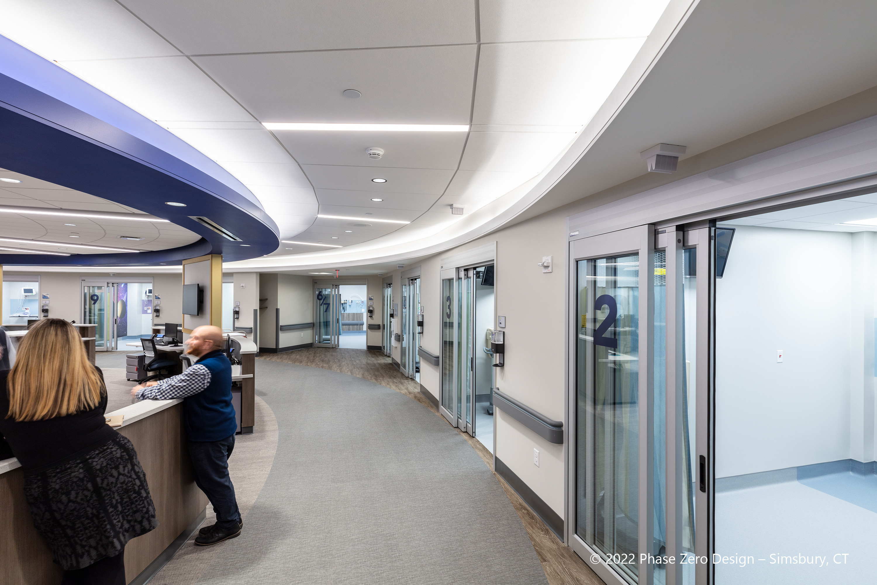 Click photo recessed Bristol Hospital Emergency Dept Bristol CT 05 Loring Consulting Engineers Phase Zero Design hr