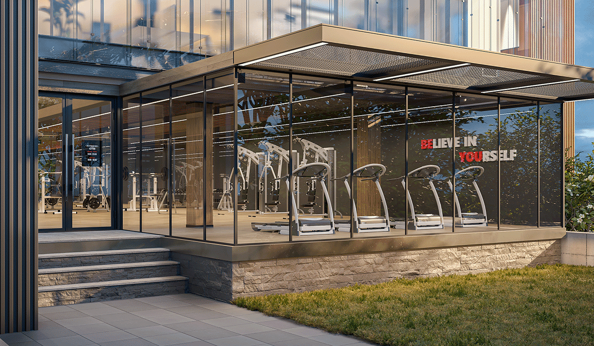 Extend ex2 recessed b2sq pendant gym 2