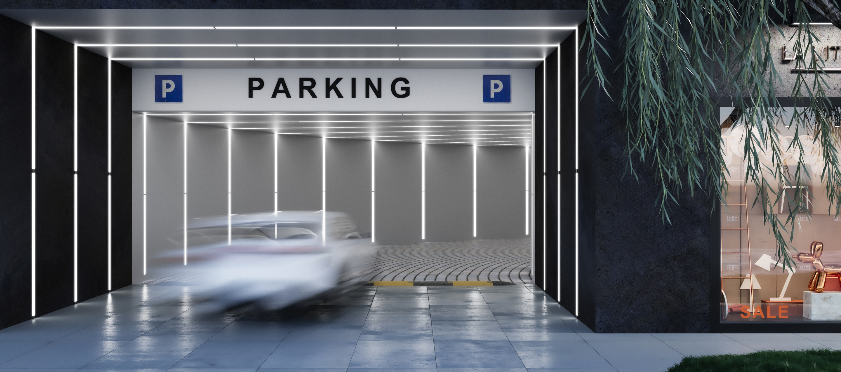 Extend Parking Entrance 01 wide