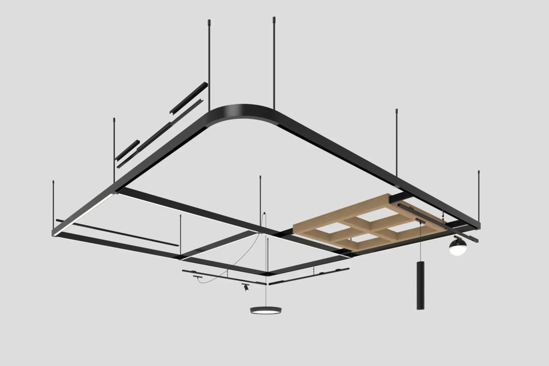 Block Axis Light StencilFlex Pendant | Axis Lighting